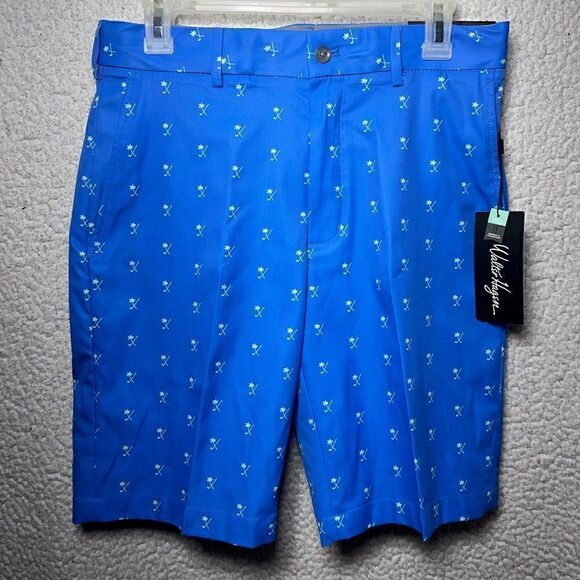 Walter Hagen Perfect 11 Men's Size 30 Wide 10” Inseam Golf Shorts New Palm Club - Picture 1 of 9